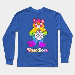 Rainbow Flare Bear Long Sleeve T-Shirt